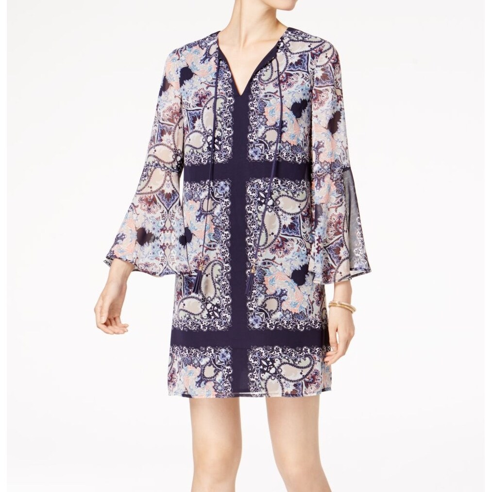 vince camuto paisley shift dress