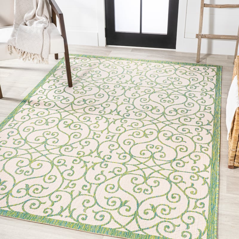 JONATHAN Y Ourika Textured Weave Indoor/Outdoor Area Rug