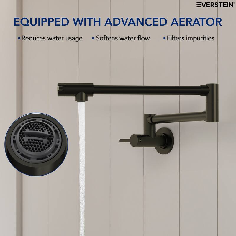 Wall Mounted Cold-Water Pot Filler,Folding Kitchen Faucet