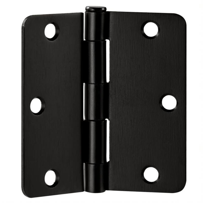 Design House 188417 3-1/2" x 3-1/2" Butt 1/4" Radius Corner Surface - Oil Rubbed Bronze