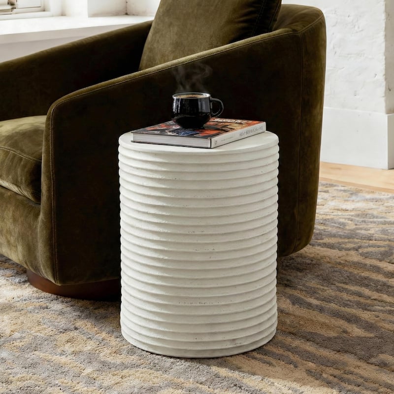 Modern Concrete Outdoor Side Table