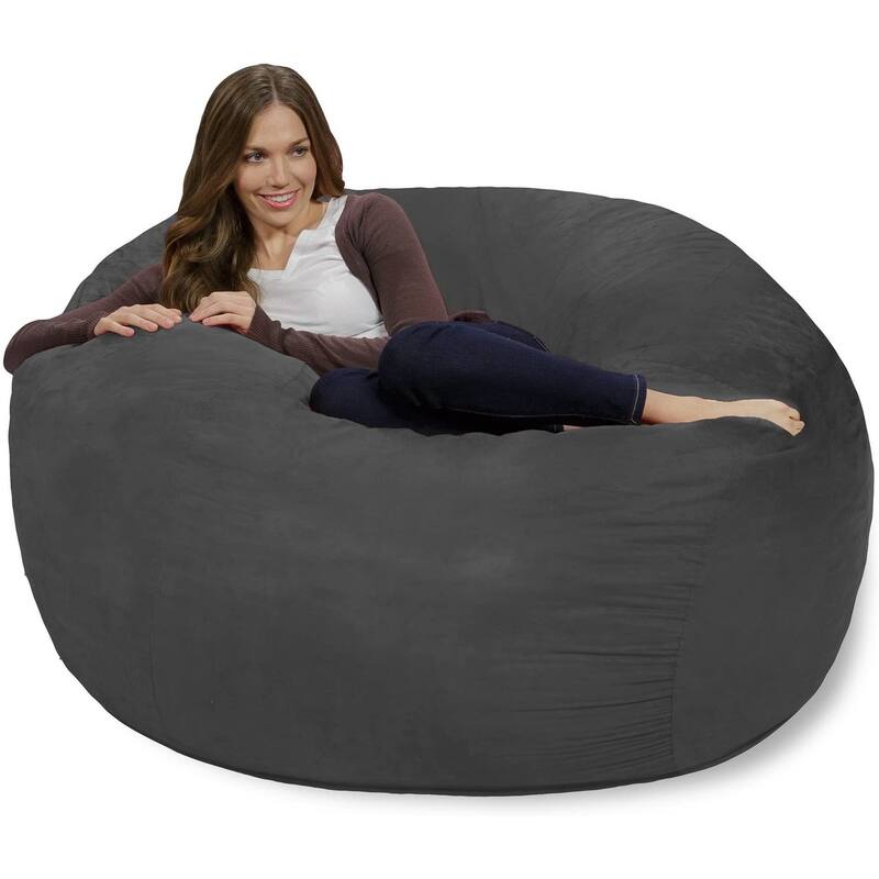 Bean Bag Chair 4-foot Memory Foam Removable Cover Bean Bags