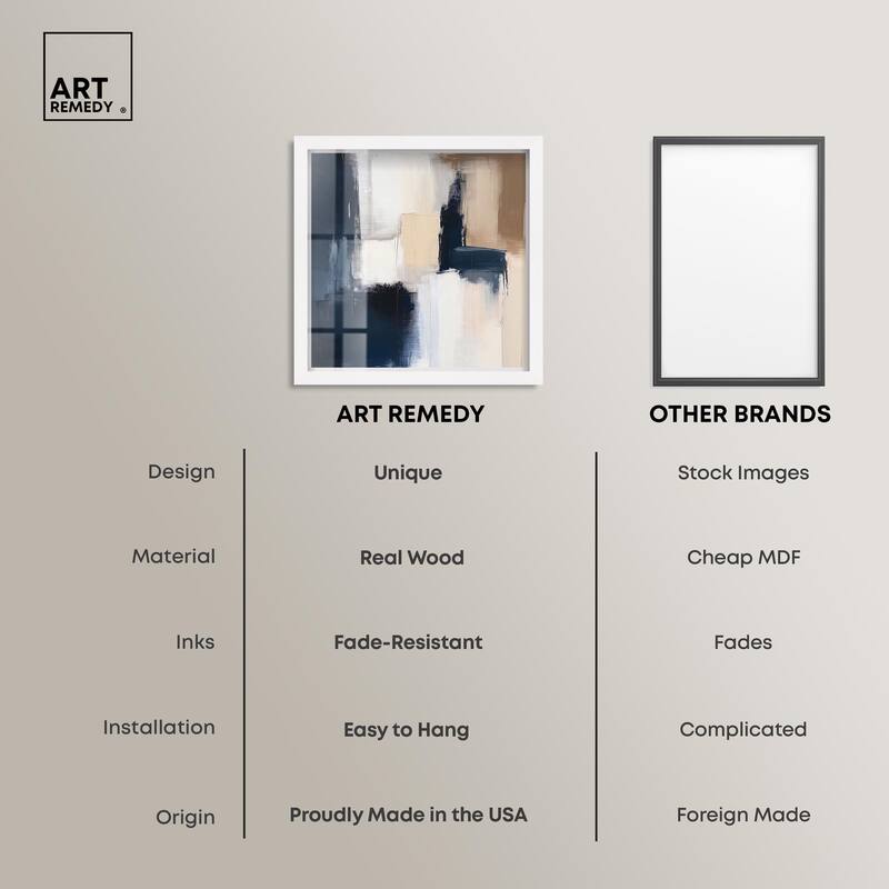 Blue Mood Depth I Shadowbox by Art Remedy