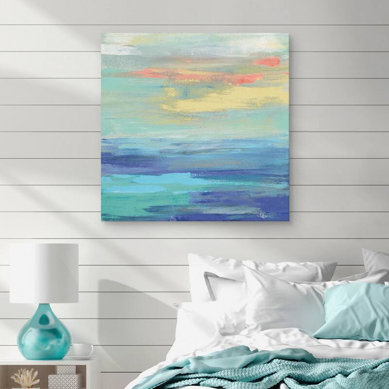 Sunset Beach II Bright by Silvia Vassileva Canvas Art Print