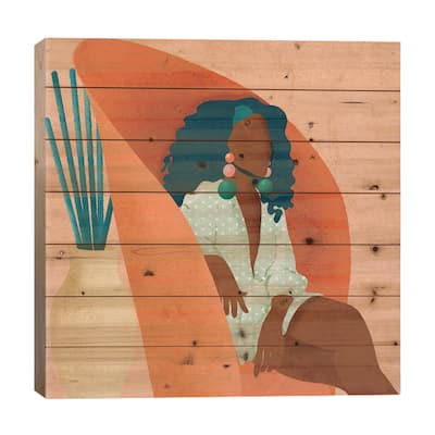 Lee Print On Wood by Reyna Noriega - Multi-Color