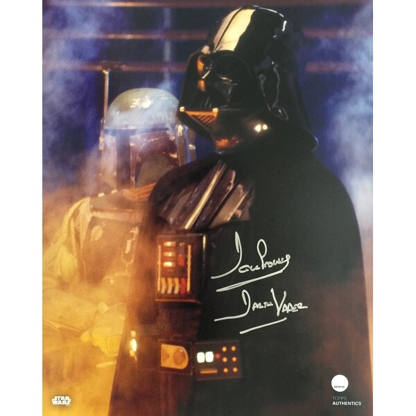 Dave Prowse Signed 8x10 Star Wars Darth Vader W Boba Fett Photo Steiner Sports