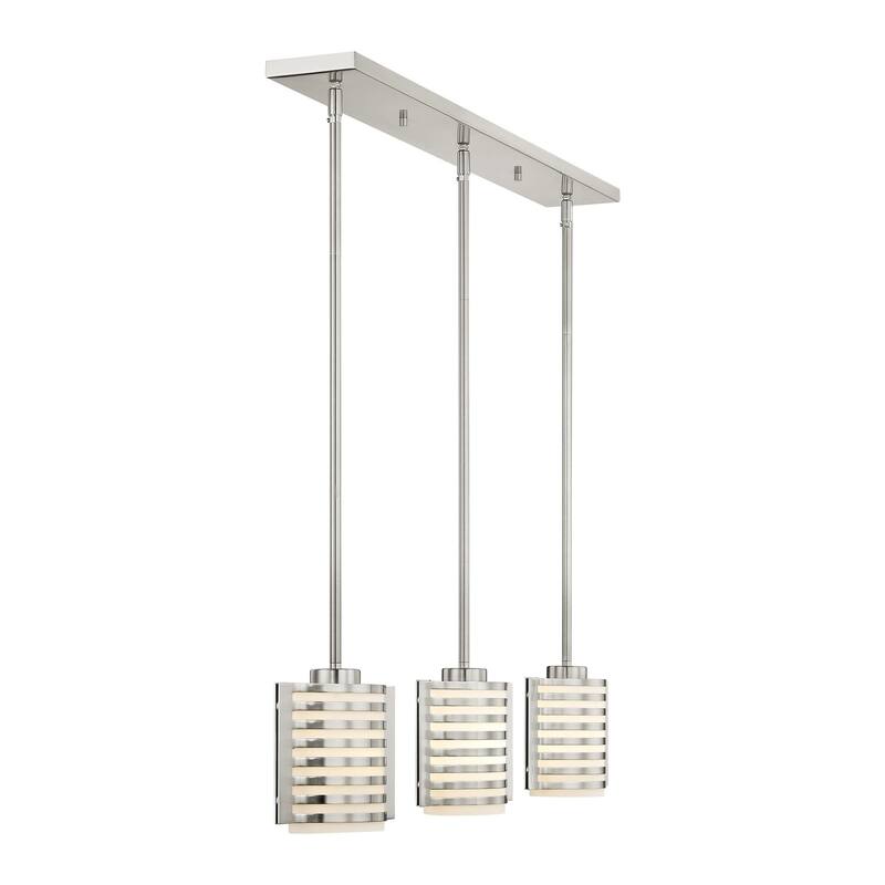 Livex Lighting Hilliard 3 Light 36-1/2" Wide Linear Pendant with Hand