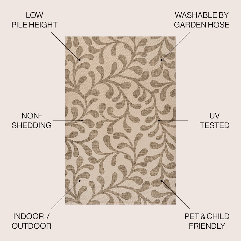 JONATHAN Y Scandi All Over Indoor/Outdoor Area Rug