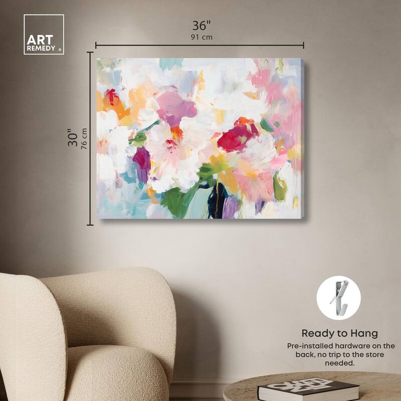 Bold Brushstroke I Canvas by Art Remedy, Gallery Wrapped