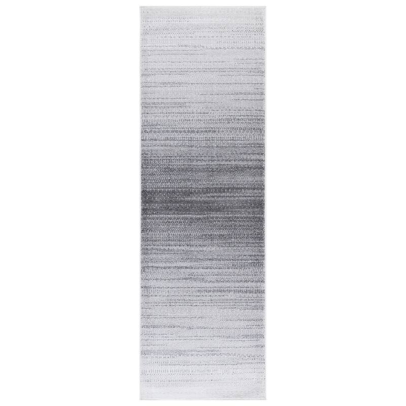SAFAVIEH Adirondack Batul Modern Ombre Rug - 2'6" x 8' Runner - Light Grey/Dark Grey