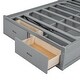 preview thumbnail 6 of 9, Gray Wood Hydraulic Platform Bed and Queen Size Storage LED Headboard