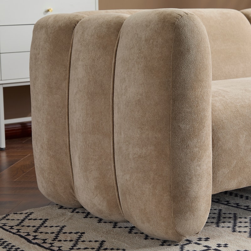 Christopher Knight Home - Tonson 83" 3-Seater Wave Design Sofa