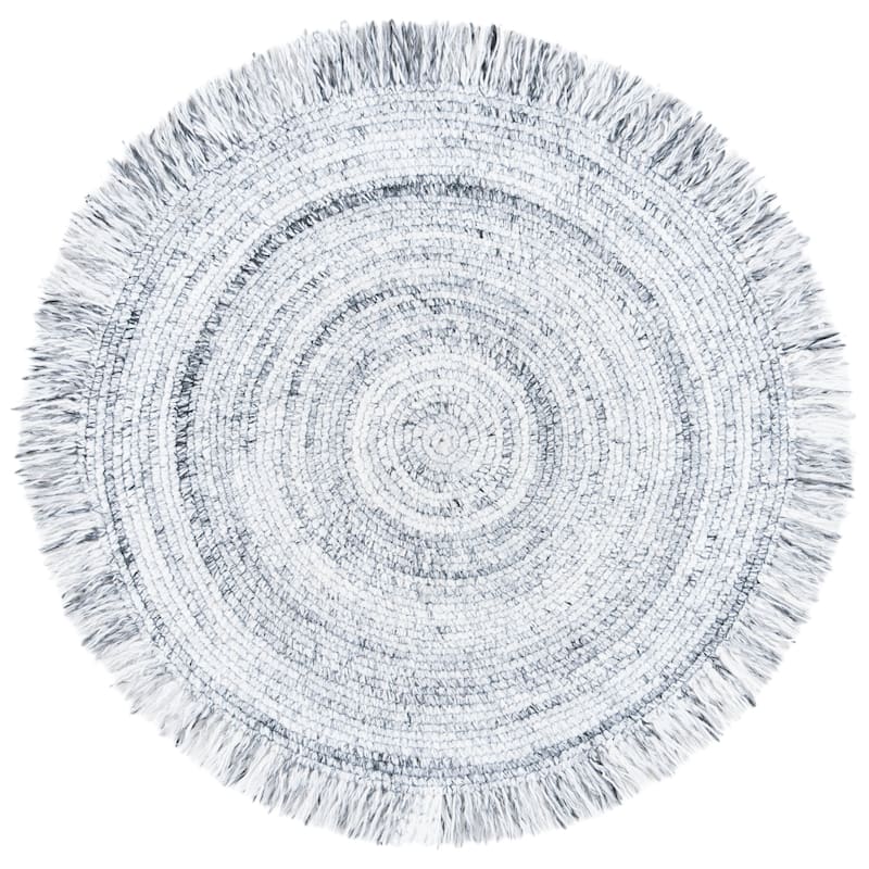SAFAVIEH Hand-Woven Braided Kavita Country Rug with Fringe
