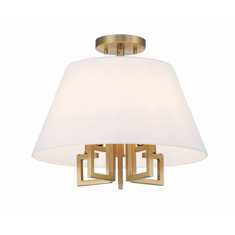 Crystorama Lighting Group 2255_CEILING Westwood 5 Light 16" Wide Flush - Vibrant Gold