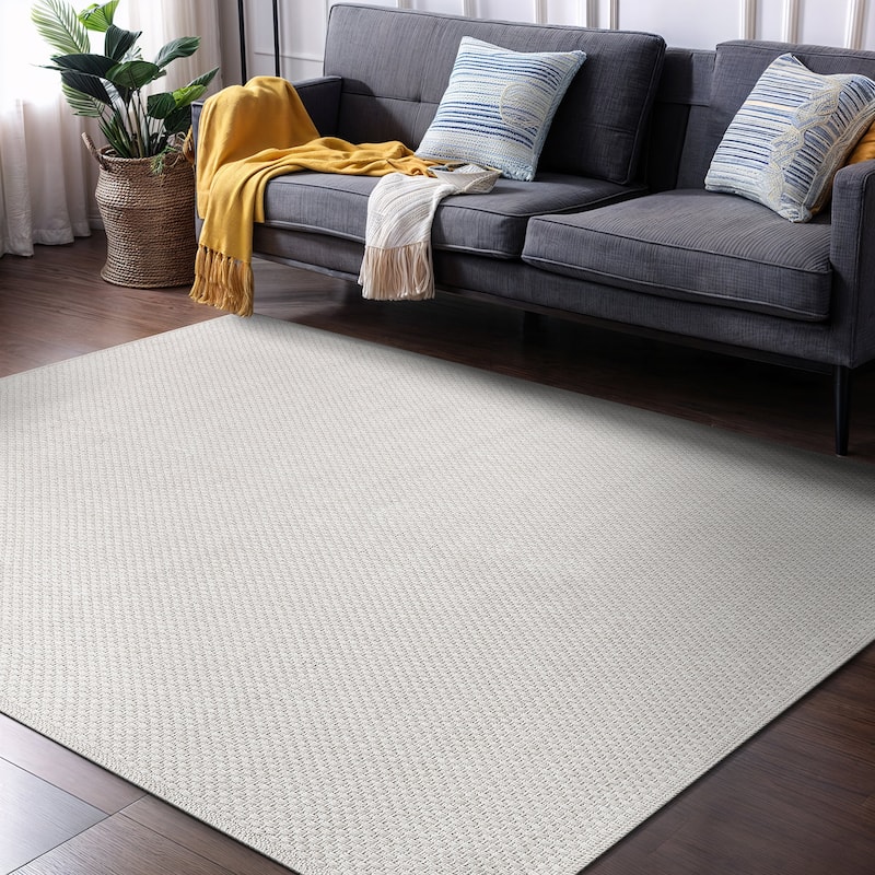 VILLADECOR Easy Jute Indoor Outdoor Weaving Area Rug