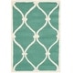 preview thumbnail 34 of 54, SAFAVIEH Handmade Cambridge Sinda Modern Moroccan Wool Rug 2' x 3' - Teal/Ivory - Rectangle