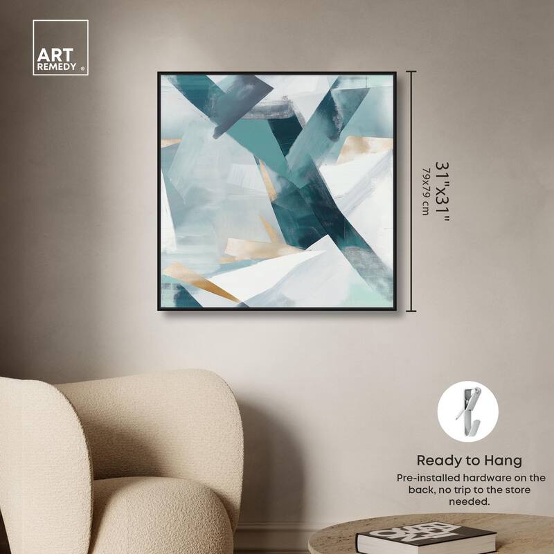 Cerulean Shard Canvas by Art Remedy