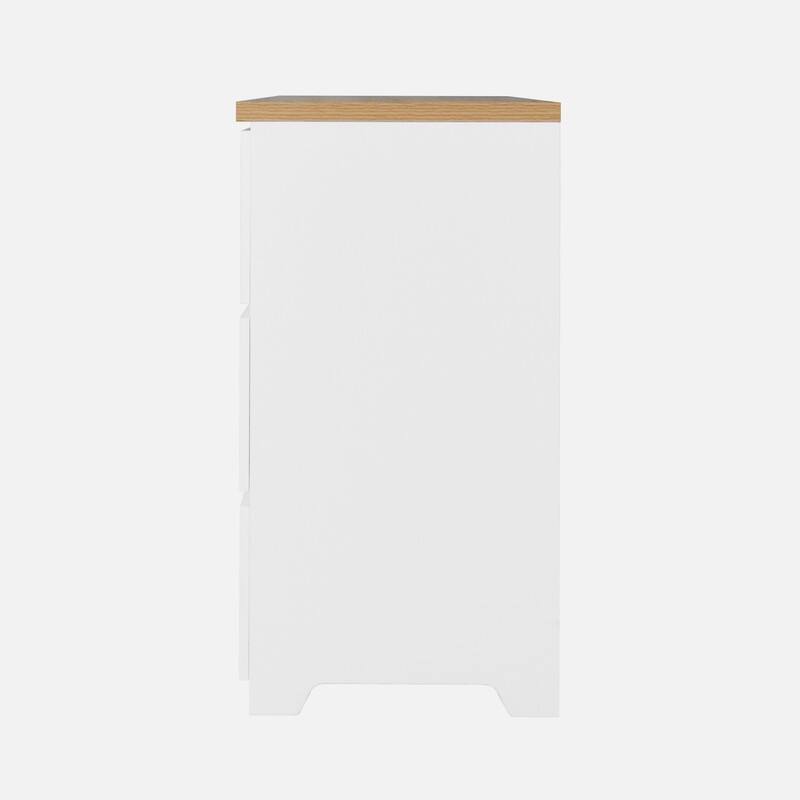 6-Drawer Wood Storage Cabinet, Wide Dresser and Organizer for Bedroom, Living Room