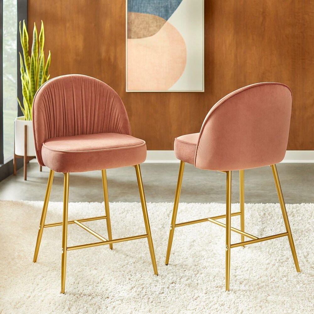 Pink and gold bar stool deals