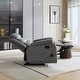 preview thumbnail 2 of 6, Steph Plush Transitional Upholstered Manual Recliner Chair