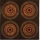 preview thumbnail 20 of 57, SAFAVIEH Handmade Soho Panajota Deco Wool Rug 6' Square - Brown/Gold - Square