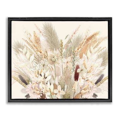 Stupell Natural Wheat & Country Herbs Framed Floater Canvas Wall Art Design By Val Rhodes