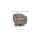 preview thumbnail 4 of 7, Upshur Swivel Glider Accent Chair