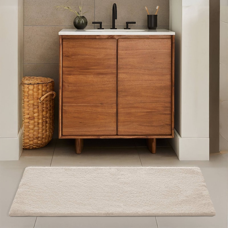 Madison Park Signature Marshmallow Bath Rug