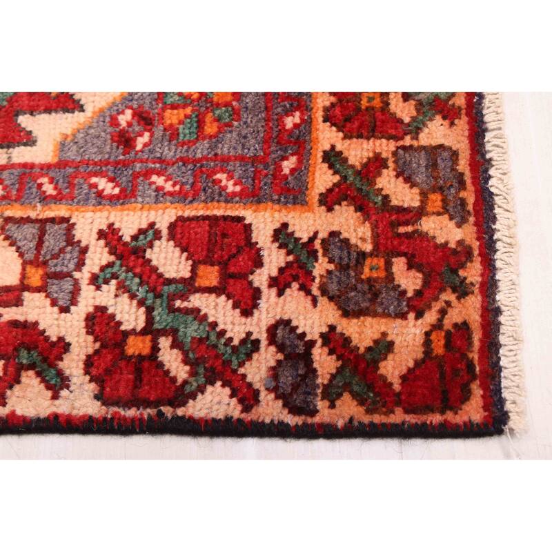 ECARPETGALLERY Hand-knotted Andelz Red Wool Rug - 4'6 x 6'9