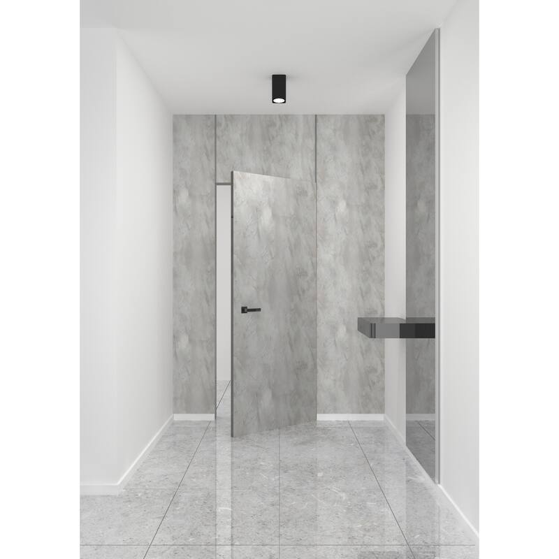 Solid Hidden Door with Handle Planum 0010 Onyx