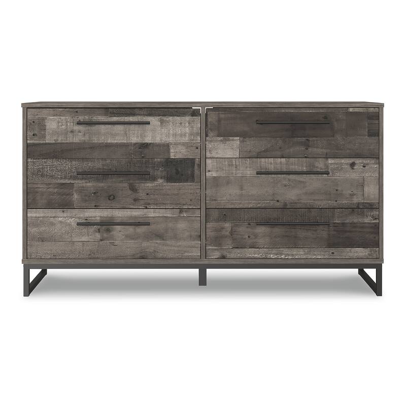 Signature Design by Ashley Neilsville Multi Gray 6 Drawer Dresser