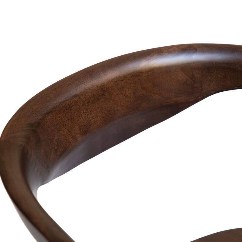 Furniture of America Abigail XIV Mid-Century Modern 7-Piece Walnut Solid Wood Extendable Dining Set with Self-Storing Leaf