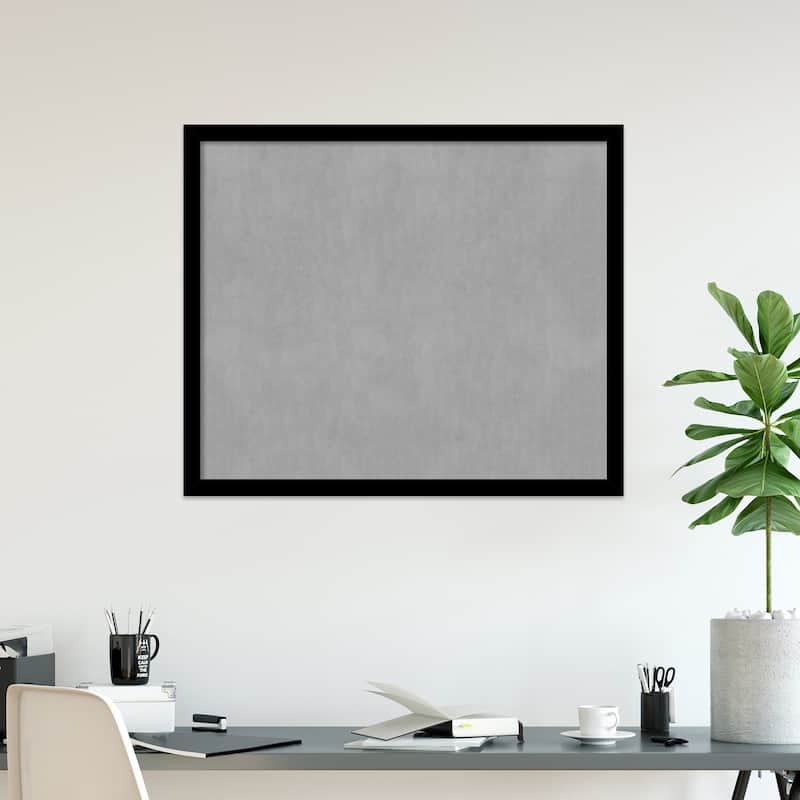 Amanti Art Basic Black Narrow Framed Magnetic Board