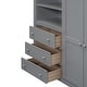 preview thumbnail 9 of 10, Full Loft Bed with Wardrobe, Desk, & Drawers