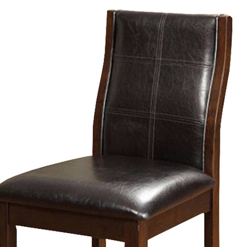 Townsend II Leatherette Parson Chair Counter Height Chair, Set Of 2 - 41 H x 20 W x 24 L Inches
