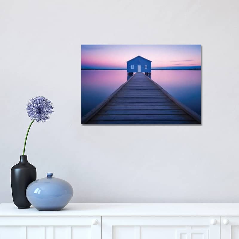 iCanvas "Boathouse" by Richard Vandewalle Canvas Print - 12x18x1.5