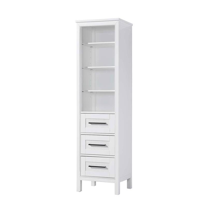 Winslow 16-28 Inch Open Shelving Bath Storage Cabinet