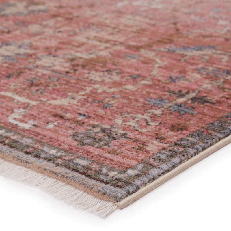Marcella Oriental Pink/ Gray Area Rug