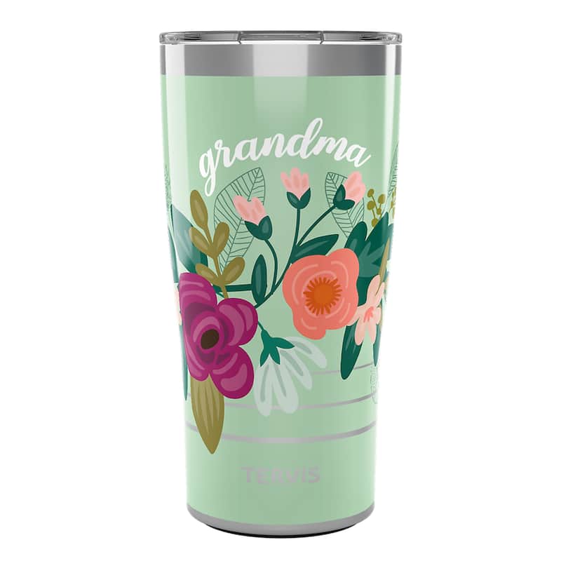 Tervis Traveler Grandma Floral Triple Walled Insulated Travel Tumbler, Stainless Steel - 20oz - 20oz