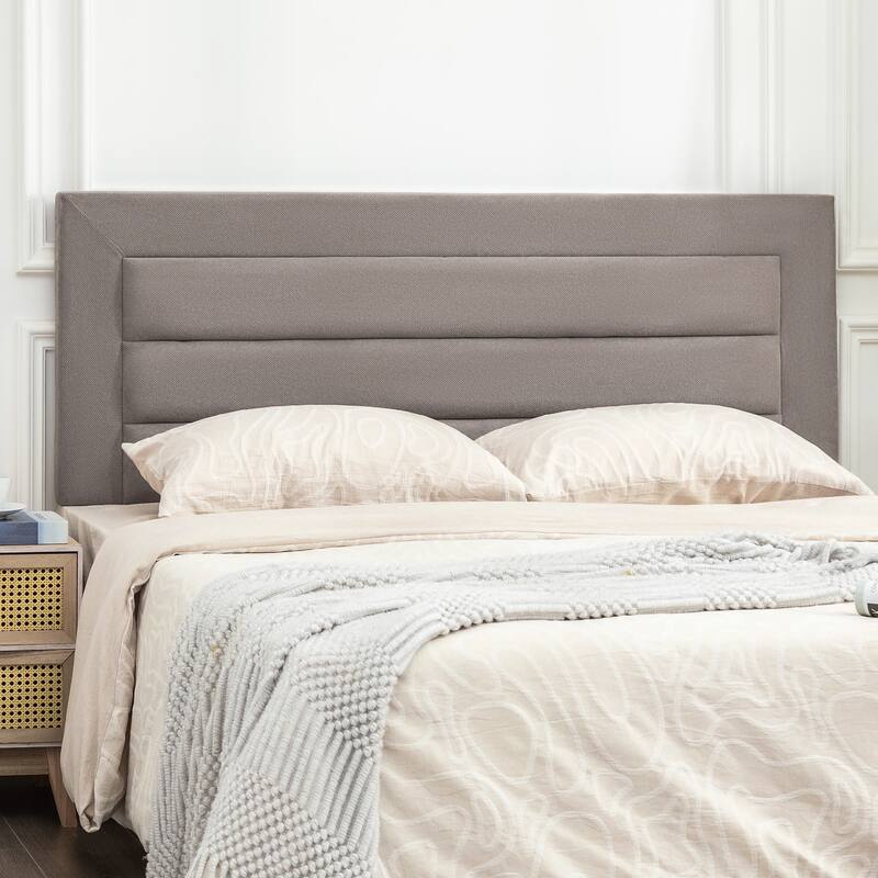 Adeco 63 Inches Upholstered Headboard for Bedroom