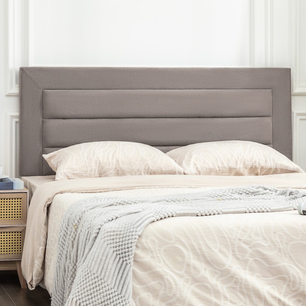 Adeco 63 Inches Upholstered Headboard for Bedroom