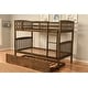 preview thumbnail 7 of 13, Somette Claire Twin Bunk Bed with Storage and Trundle Options in Rustic Walnut (Mattresses Not Included)