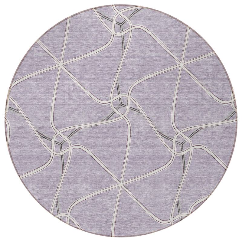 HomeRoots Geometric Contemporary Rectangle Outdoor Rug