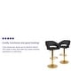 preview thumbnail 4 of 14, Modern Upholstered Adjustable-Height Barstools (Set of 2)
