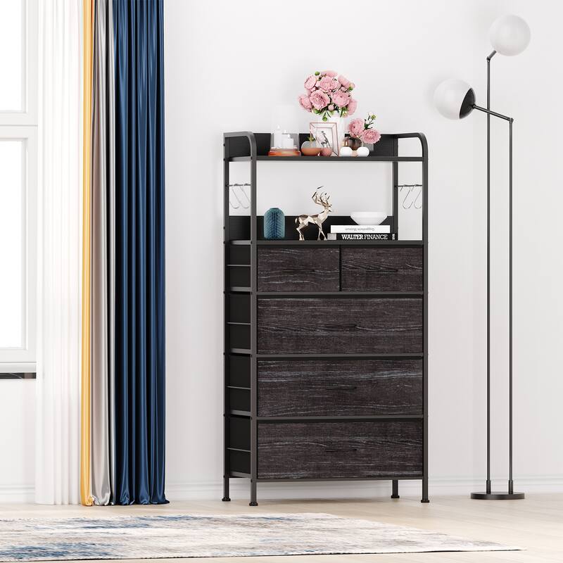 Dresser for Bedroom with 5 Drawers