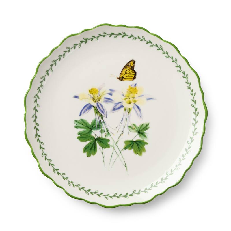 Certified International Mirabella 8.5" Salad/Dessert Plates, Set of 4 Assorted Designs - 8.50"L x 8.50"W x 0.88"H