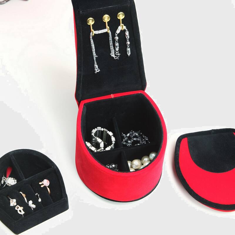 High Heel Shoe Design Jewelry Box with Hooks