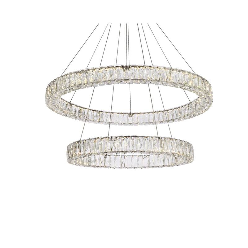 Indigo Home 36 inch LED double ring chandelier