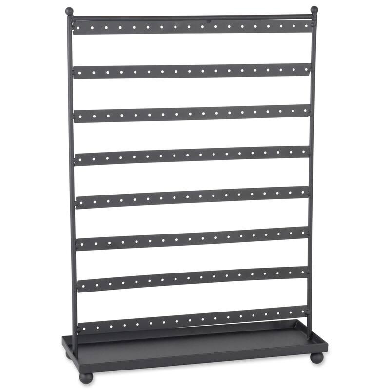 DII 3 Tier Jewelry Organizer Black - Earring Tower - Black Earring