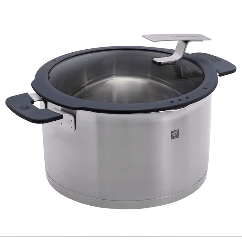 ZWILLING Simplify 6.25-qt Stainless Steel Stock Pot with Lid - Stainless Steel - 6.25-qt